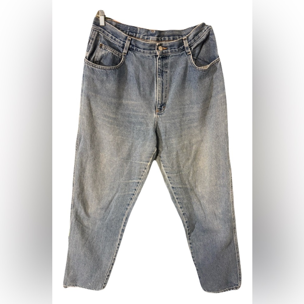 Gitano Mom Jeans wide leg Womens 16 Average Blue Denim High Waist Jeans Vintage